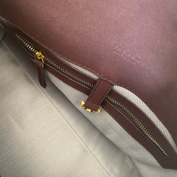 The Row Inspired Margaux Genuine Suede Bag Large - Picture 9 of 16